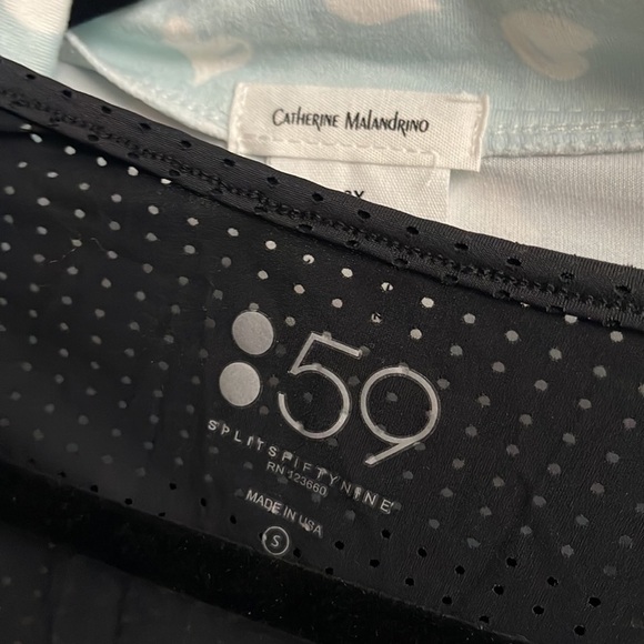 Splits59 Black Perforated Long Sleeve Bodysuit Size Small | Athletic One-Piece B - Picture 4 of 6